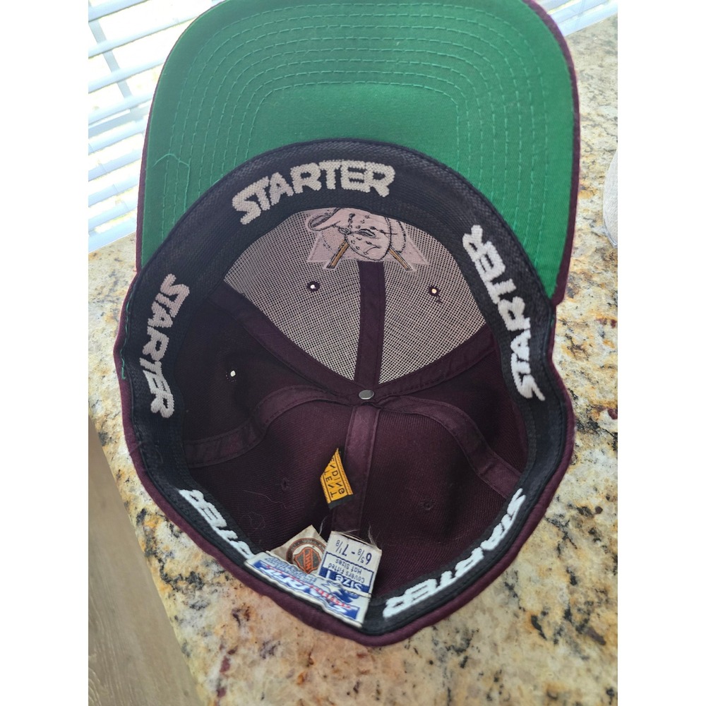 Starter Anaheim Ducks NHL Hockey Cap Hat Burgundy Fitted Size 7 1/4‎ Starter Fit - Picture 3 of 4